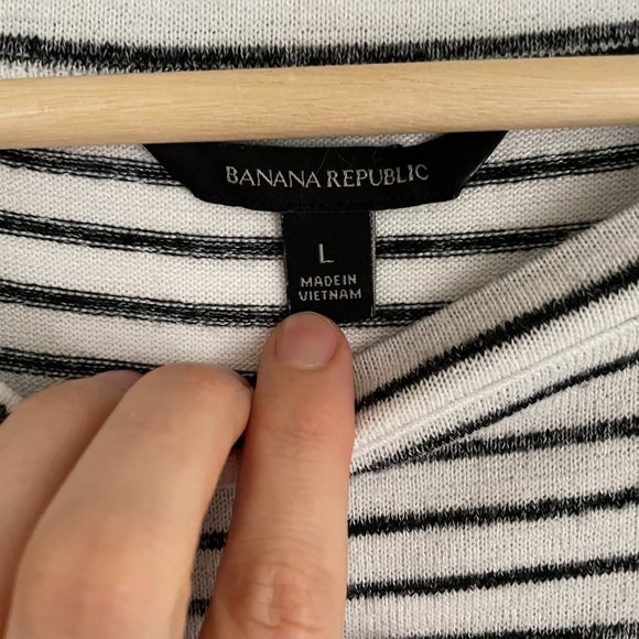 Banana Republic Striped tunic Sz L - Picture 3 of 5